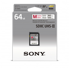 SONY SD karta SF64M, 64GB, class 10, až 260MB/s, pro 4K