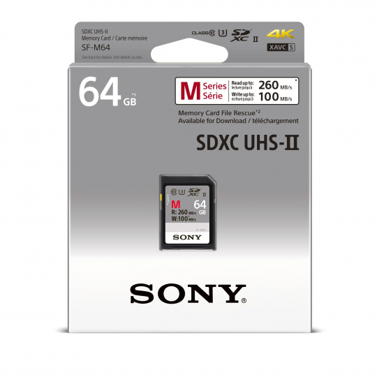 SONY SF64M/SD/64GB/UHS-I U3 / Class 10