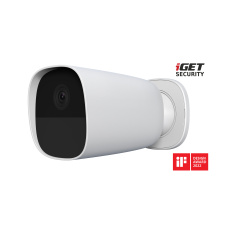 iGET SECURITY EP26 White - WiFi bateriová FullHD kamera, IP65, zvuk,samostatná a pro alarm M5-4G CZ