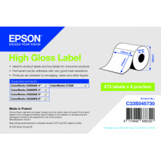 High Gloss Label 105 x 210mm, 273 lab