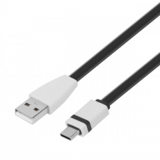 TB Touch USB-C/USB-A plochý kabel, 1m, černý TB Touch USB-C/USB-A plochý kabel, 1m, černý