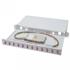 Digitus Fiber Optic Sliding Splice Box, 1U, Equipped 12x LC duplex, incl. M 25 Screw, Splice Cassette Color Pigtails OM4, Adapter Digitus Fiber Optic Sliding Splice Box, 1U, Equipped 12x LC duplex, incl. M 25 Screw, Splice Cassette Color Pigtails OM4, Adapter