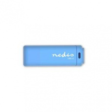 Nedis FDRIU232BU - Flash disk USB 2.0 | 32 GB | Čtení 12 MB/s / zápis 3 MB/s | Modrá