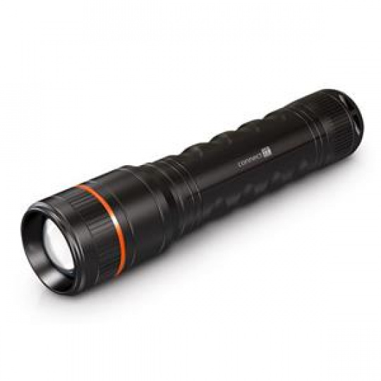 CONNECT IT GLEAM 1000 LED ruční svítilna 4x AA, 1000 lm, hliníková, voděodolná, černá