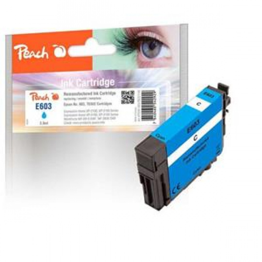 PEACH kompatibilní cartridge Epson No 603, cyan, 3,8 ml