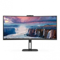 AOC LCD CU34V5CW 34" zakřivený VA 21:9/3440x1440@100Hz/1ms/300cd/20mil:1/HDMI/DP/4xUSB/USB-C/Webcam/Repro/VESA