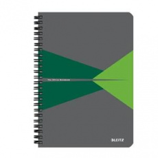 Leitz zápisník Office A5 čtverečkovaný, drátěná vazba, PP desky Leitz zápisník Office A5 čtverečkovaný, drátěná vazba, PP desky