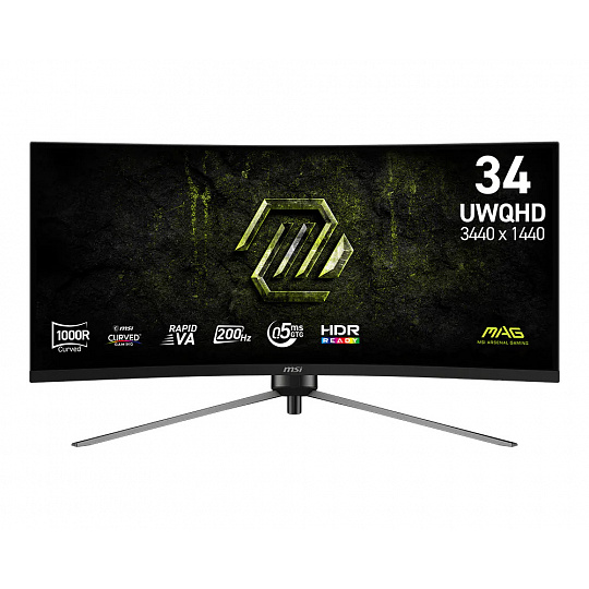 MSI MAG/345CQRF E20/34"/VA/UWQHD/200Hz/0,5ms/Černá/3R MSI MAG/345CQRF E20/34"/VA/UWQHD/200Hz/0,5ms/Černá/3R