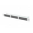 PATCH PANEL 48 PORTŮ 1U 19" CAT.6 UTP ŠEDÝ LANBERG