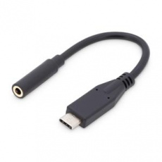 Digitus Kabelový audio adaptér USB typu C, typ C - 3,5 mm M/F, 0,2 m, zvukový vstup / výstup, verze 3.1, CE, bl Digitus Kabelový audio adaptér USB typu C, typ C - 3,5 mm M/F, 0,2 m, zvukový vstup / výstup, verze 3.1, CE, bl