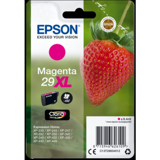 EPSON cartridge T2993 magenta (jahoda) XL