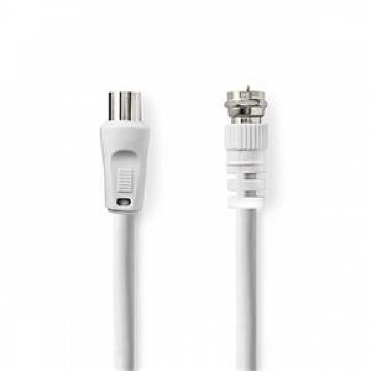 Nedis CSGL41000WT30 - Satelitní a Anténní Kabel | F Zástrčka | F Zástrčka | 75 Ohm | Dvojité Stínění | 3m | Bílá Nedis CSGL41000WT30 - Satelitní a Anténní Kabel | F Zástrčka | F Zástrčka | 75 Ohm | Dvojité Stínění | 3m | Bílá