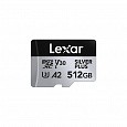Lexar 512GB H-P Silver Plus microSDHC s adp C10 A2