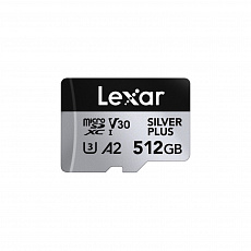 Lexar 512GB H-P Silver Plus microSDHC s adp C10 A2 Lexar 512GB H-P Silver Plus microSDHC s adp C10 A2