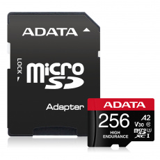ADATA 256GB MicroSDXC UHS-I U3 V30S HIGH + adapter