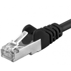 PremiumCord Patch kabel CAT6a S-FTP, RJ45-RJ45, AWG 26/7 10m, černá