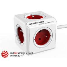 Zásuvka prodluž. PowerCube EXTENDED, Red, 5-ti rozbočka, kabel 1,5m Zásuvka prodluž. PowerCube EXTENDED, Red, 5-ti rozbočka, kabel 1,5m