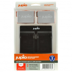 Set Jupio 2x LP-E8 1120mAh + USB Duální nabíječka Set Jupio 2x LP-E8 1120mAh + USB Duální nabíječka