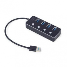 Gembird USB hub 4-port USB 3.1 (Gen 1) hub s vypínači Gembird USB hub 4-port USB 3.1 (Gen 1) hub s vypínači