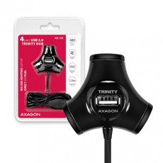 AXAGON HUE-X3B, 4x USB2.0 TRINITY hub, černý AXAGON HUE-X3B, 4x USB2.0 TRINITY hub, černý