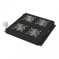 Digitus Roof ventilation unit for Unique network & Dynamic, Basic, 4 fans, thermostat, switch, 552 m3/h, color black (RA