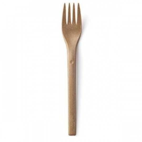 REFORK - Vidlička z přírodního materiálu, natural, 25ks