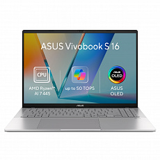 ASUS Vivobook S 16/M3607GA-OLED002W/AI7-445/16"/WUXGA/32GB/1TB/AMD int/W11H/Silver/2R ASUS Vivobook S 16/M3607GA-OLED002W/AI7-445/16"/WUXGA/32GB/1TB/AMD int/W11H/Silver/2R