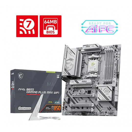 MSI MAG B850 GAMING PLUS MAX WIFI/AM5/ATX MSI MAG B850 GAMING PLUS MAX WIFI/AM5/ATX