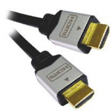 PremiumCord kabel HDMI M/M, zlac.a kovové HQ, 3m