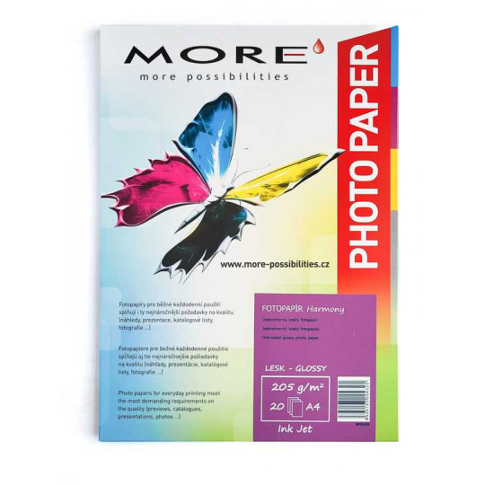 Armor fotopapír Harmony 205g, A4 glossy, 20 ks