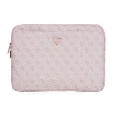Guess PU 4G Triangle Logo Obal pro Notebook 14" Pink