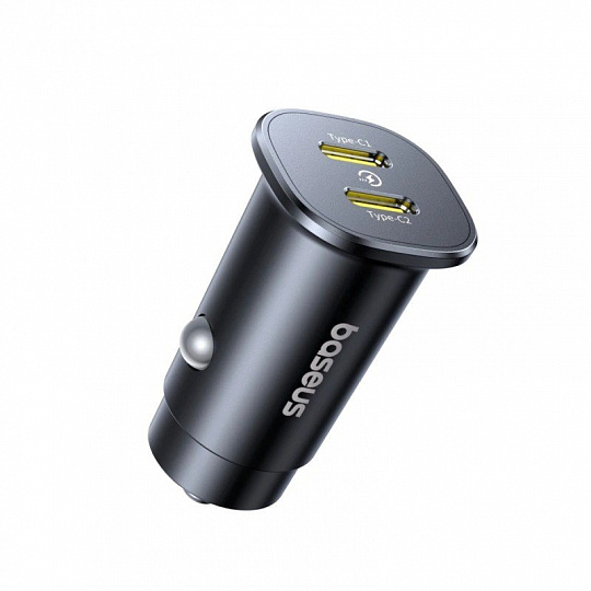 Baseus GoTrip Nabíječka do Auta 2x USB-C 30W Cosmic Black Baseus GoTrip Nabíječka do Auta 2x USB-C 30W Cosmic Black