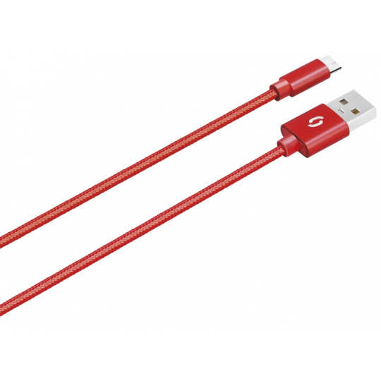 ALIGATOR PREMIUM 2A kabel, Micro USB 50cm, červený