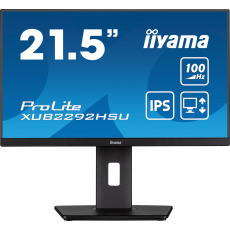 iiyama ProLite/XUB2292HSU-B6/21,5"/IPS/FHD/100Hz/0,4ms/Black/3R