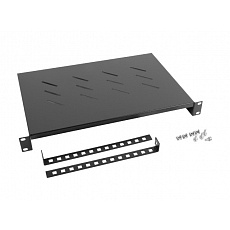 LANBERG 19" PEVNÁ POLICE 1U/483X300MM MAX. NOSNOST DO 25 KG ČERNÁ