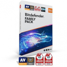 Bitdefender Family pack pro domácnost (15 zařízení) na 3 roky