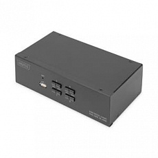 DIGITUS KVM přepínač, 4 porty, jeden displej, 4K, HDMI1 x QIG DIGITUS KVM přepínač, 4 porty, jeden displej, 4K, HDMI1 x QIG