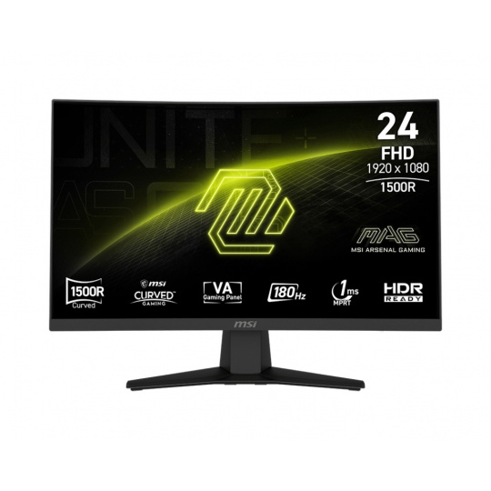 MSI MAG/244C/23,6"/VA/FHD/180Hz/1ms/Černá/3R MSI MAG/244C/23,6"/VA/FHD/180Hz/1ms/Černá/3R