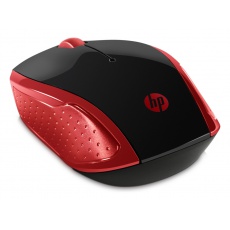 myš HP 200 Wireless Mouse Empres Red, černo-červená