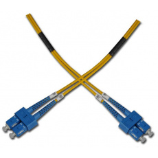 Optický patchkabel duplexní, SC-SC 9/125um SM 7m, OS2 Optický patchkabel duplexní, SC-SC 9/125um SM 7m, OS2