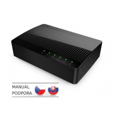 Tenda SG105 - 5x Gigabit Desktop Ethernet Switch, 10/100/1000 Mb/s, Auto MDI/MDIX, 10Gb/s, fanless Tenda SG105 - 5x Gigabit Desktop Ethernet Switch, 10/100/1000 Mb/s, Auto MDI/MDIX, 10Gb/s, fanless