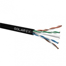 Solarix Venkovní instalační kabel CAT6 UTP PE Fca 500m/cívka černý