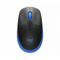 myš Logitech Full-size Wireless mouse M190, černá-modrá