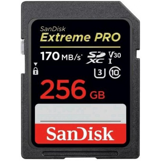 SanDisk Extreme Pro SDXC 256GB 170MB/s V30 UHS-I