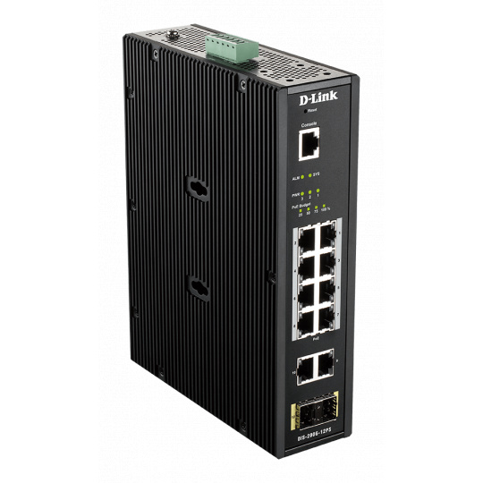 D-Link DIS-200G-12PS Industrial L2 smart manage POE switch