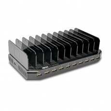 USB nabíjecí stanice s úložným prostorem, výstup 10x 12V, 8A, 96W, napájecí kabel Schuko USB nabíjecí stanice s úložným prostorem, výstup 10x 12V, 8A, 96W, napájecí kabel Schuko