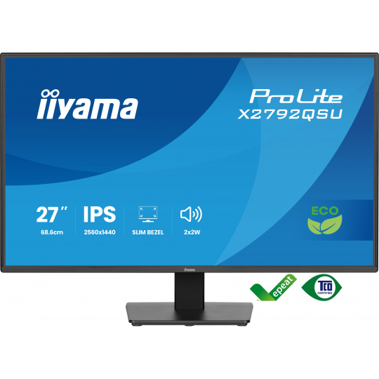 iiyama ProLite/X2792QSU-B1/27"/IPS/QHD/120Hz/3ms/Černá/3R iiyama ProLite/X2792QSU-B1/27"/IPS/QHD/120Hz/3ms/Černá/3R