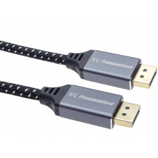 PremiumCord DP 1.4 kabel 8K, kov, zlacený, 5m PremiumCord DP 1.4 kabel 8K, kov, zlacený, 5m