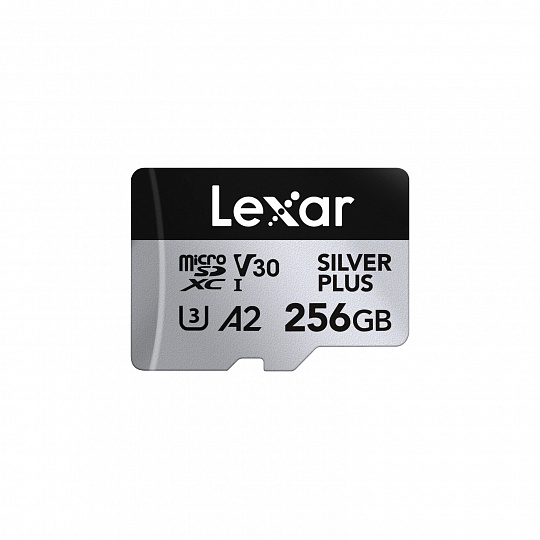 Lexar 256GB H-P Silver Plus microSDHC s adp C10 A2 Lexar 256GB H-P Silver Plus microSDHC s adp C10 A2