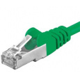 Premiumcord Patch kabel CAT6a S-FTP, RJ45-RJ45, AWG 26/7 5m, zelená